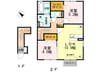 こもれび参番館 2LDKの間取り