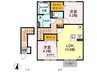 カーサ　アルテア 2LDKの間取り