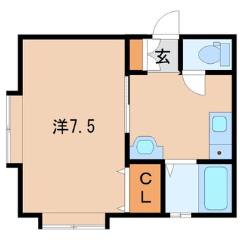 間取図 コーポA&B