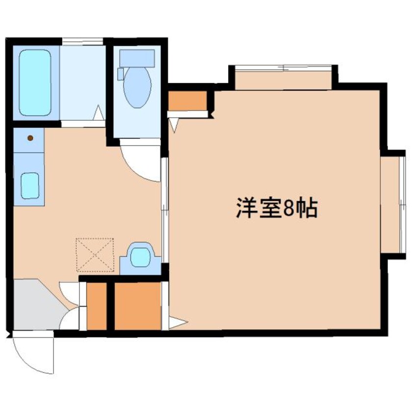 間取図 コーポA&B