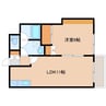 アパルト黒埼 1LDKの間取り