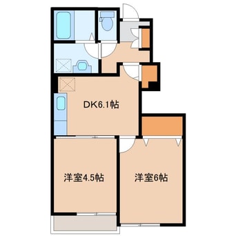 間取図 ウインドアヴェニューアカイダB