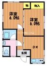 宇野線<宇野みなと線>/備前西市駅 徒歩76分 1階 築53年 2DKの間取り