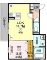 宇野線<宇野みなと線>/大元駅 徒歩19分 3階 築4年 1LDKの間取り