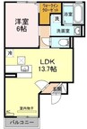 宇野線<宇野みなと線>/備前西市駅 徒歩13分 1階 築13年 1LDKの間取り