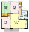 宇野線<宇野みなと線>/備前西市駅 徒歩14分 2階 築35年 3LDKの間取り