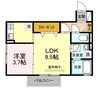 宇野線<宇野みなと線>/備前西市駅 徒歩11分 2階 築16年 1LDKの間取り