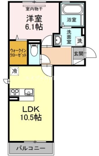 間取図 宇野線<宇野みなと線>/備前西市駅 徒歩4分 3階 築9年