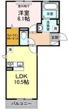 宇野線<宇野みなと線>/備前西市駅 徒歩4分 3階 築9年 1LDKの間取り