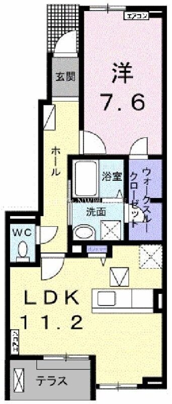 間取図 岡山市電清輝橋線<岡山電気軌道>/清輝橋駅 徒歩52分 1階 築5年