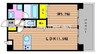 宇野線<宇野みなと線>/大元駅 徒歩6分 2階 築5年 1LDKの間取り