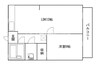 山陽本線（中国）/岡山駅 バス:30分:停歩2分 3階 築47年 1LDKの間取り