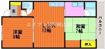 間取図 宇野線<宇野みなと線>/宇野駅 徒歩6分 2階 築26年