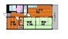 岡山市電清輝橋線<岡山電気軌道>/清輝橋駅 徒歩19分 10階 築46年 3LDKの間取り