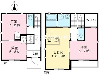 間取図 岡山市電東山本線<岡山電気軌道>/東山・おかでんミュージアム駅 徒歩26分 1階 1年未満