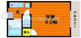 間取図 宇野線<宇野みなと線>/大元駅 徒歩4分 1階 築27年