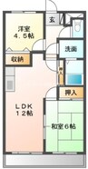 宇野線<宇野みなと線>/大元駅 徒歩36分 3階 築28年 2LDKの間取り
