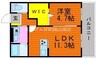 宇野線<宇野みなと線>/備前西市駅 徒歩49分 1階 築8年 1LDKの間取り