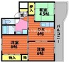 宇野線<宇野みなと線>/備前田井駅 徒歩44分 1階 築29年 3DKの間取り