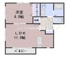 山陽本線（中国）/岡山駅 徒歩23分 1階 築10年 1LDKの間取り