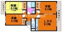 ハピネス篤B棟の間取図