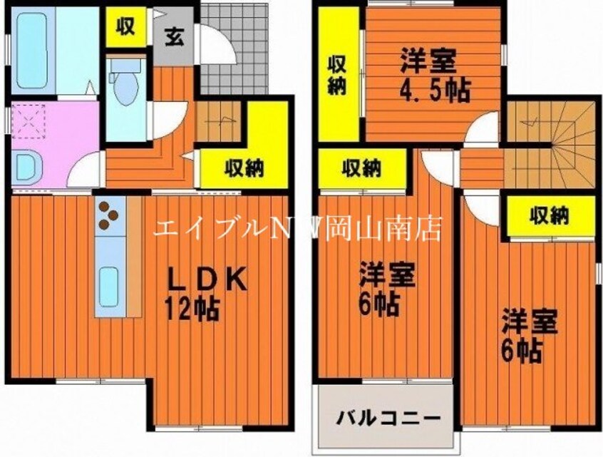 間取図 宇野線<宇野みなと線>/宇野駅 徒歩20分 1階 築11年