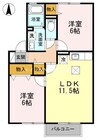 宇野線<宇野みなと線>/備前西市駅 徒歩18分 1階 築21年 2LDKの間取り