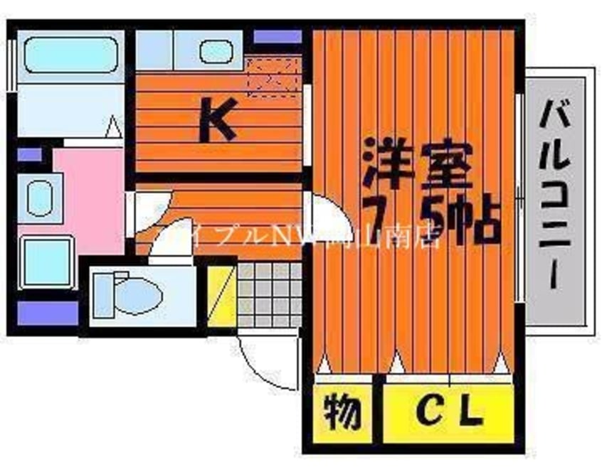 間取図 宇野線<宇野みなと線>/備前西市駅 徒歩20分 1階 築23年