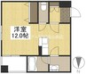 岡山市電清輝橋線<岡山電気軌道>/大雲寺前駅 徒歩3分 4階 築16年 1Rの間取り