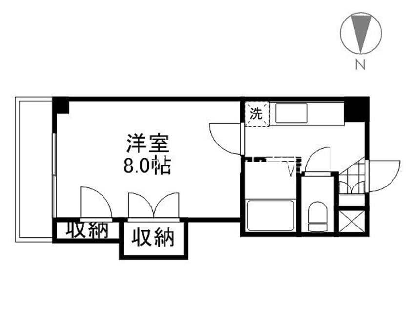 間取図 宇野線<宇野みなと線>/備前西市駅 徒歩26分 4階 築35年