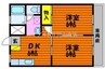 山陽本線（中国）/岡山駅 バス:25分:停歩10分 1階 築37年 2DKの間取り
