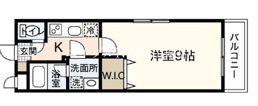 間取図 山陽本線（中国）/岡山駅 徒歩8分 4階 築9年