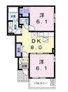 宇野線<宇野みなと線>/八浜駅 徒歩95分 1階 築11年 2DKの間取り