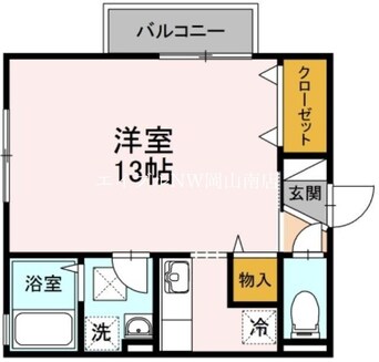 間取図 宇野線<宇野みなと線>/備前西市駅 徒歩27分 2階 築20年