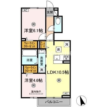 間取図 山陽本線（中国）/岡山駅 バス40分福田公会堂前下車:停歩3分 1階 建築中