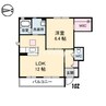 宇野線<宇野みなと線>/備前西市駅 徒歩15分 1階 築18年 1LDKの間取り