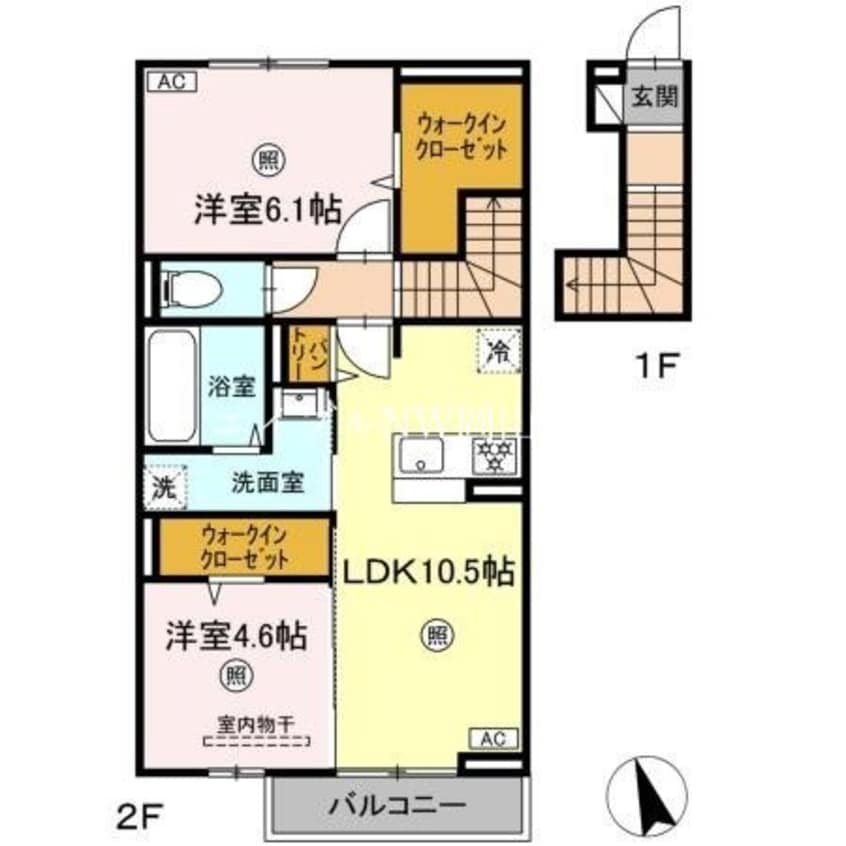 間取図 山陽本線（中国）/岡山駅 バス40分福田公会堂前下車:停歩3分 2階 建築中