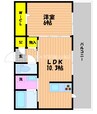 宇野線<宇野みなと線>/備前西市駅 徒歩12分 1階 築6年 1LDKの間取り