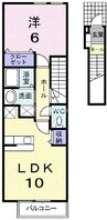 山陽本線（中国）/岡山駅 バス:22分:停歩2分 2階 築15年 1LDKの間取り