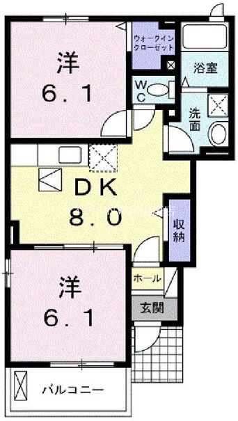 間取図 瀬戸大橋線/植松駅 徒歩3分 1階 築4年