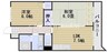 岡山市電清輝橋線<岡山電気軌道>/清輝橋駅 徒歩30分 3階 築29年 2LDKの間取り