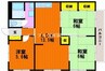 山陽本線（中国）/岡山駅 バス:20分:停歩7分 2階 築36年 3LDKの間取り