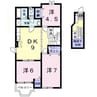 岡山市電清輝橋線<岡山電気軌道>/清輝橋駅 徒歩37分 2階 築23年 3DKの間取り