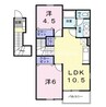 宇野線<宇野みなと線>/常山駅 徒歩23分 2階 築21年 2LDKの間取り