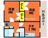 宇野線<宇野みなと線>/備前西市駅 徒歩16分 2階 築26年 2DKの間取り