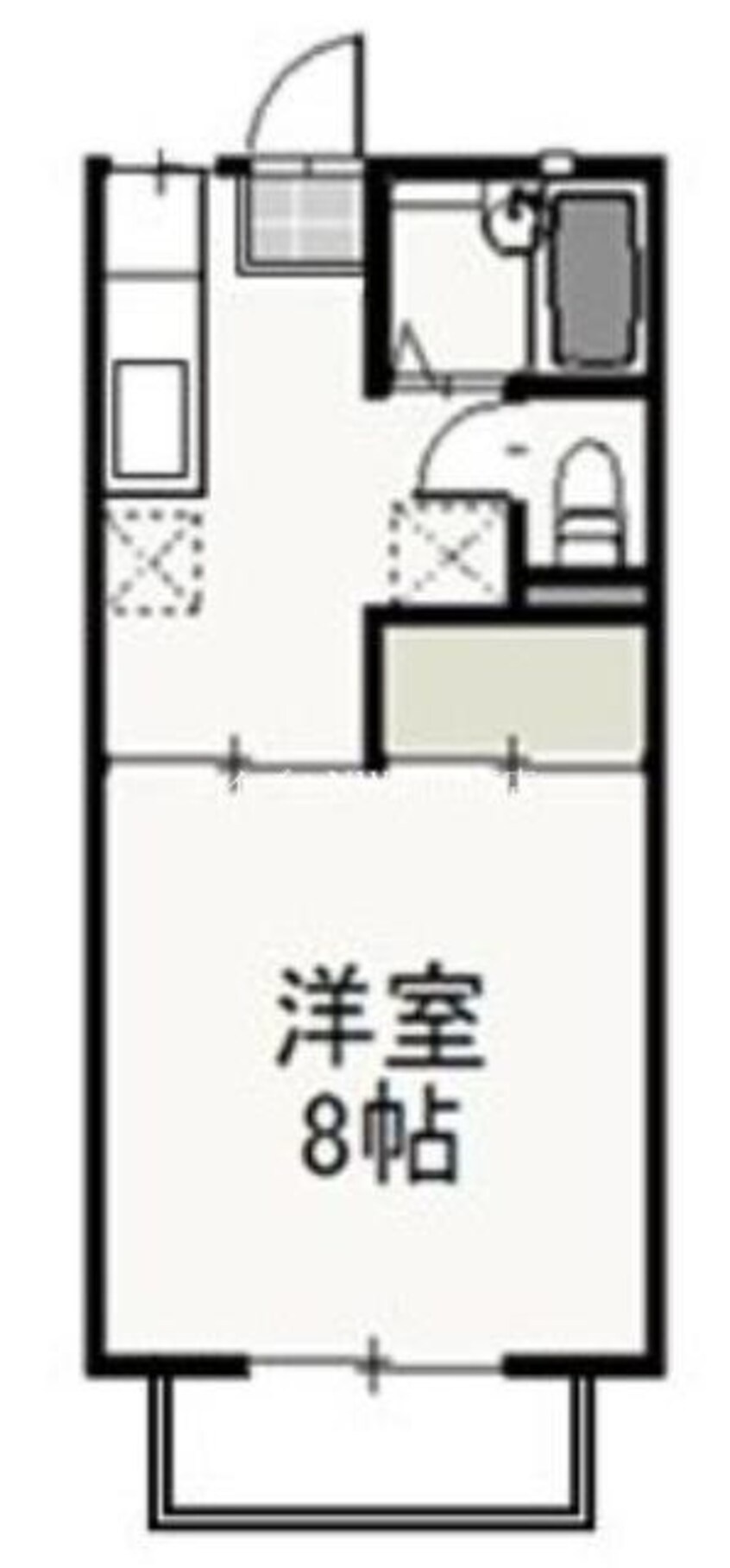 間取図 宇野線<宇野みなと線>/大元駅 徒歩8分 2階 築29年