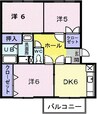 宇野線<宇野みなと線>/備中箕島駅 徒歩14分 1階 築29年 3DKの間取り