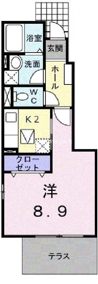 間取図 宇野線<宇野みなと線>/妹尾駅 徒歩10分 1階 築16年