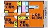 宇野線<宇野みなと線>/備前西市駅 徒歩10分 3階 築6年 3LDKの間取り