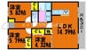 宇野線<宇野みなと線>/備前西市駅 徒歩10分 3階 築6年 3LDKの間取り
